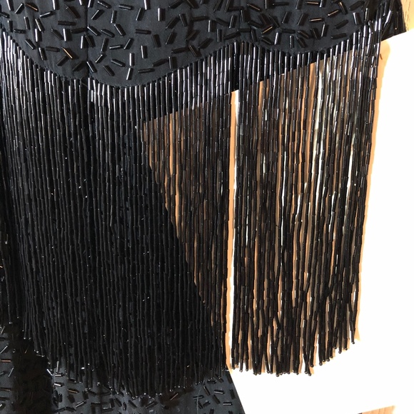 Black sequined cocktail dress - Picture 2 of 5